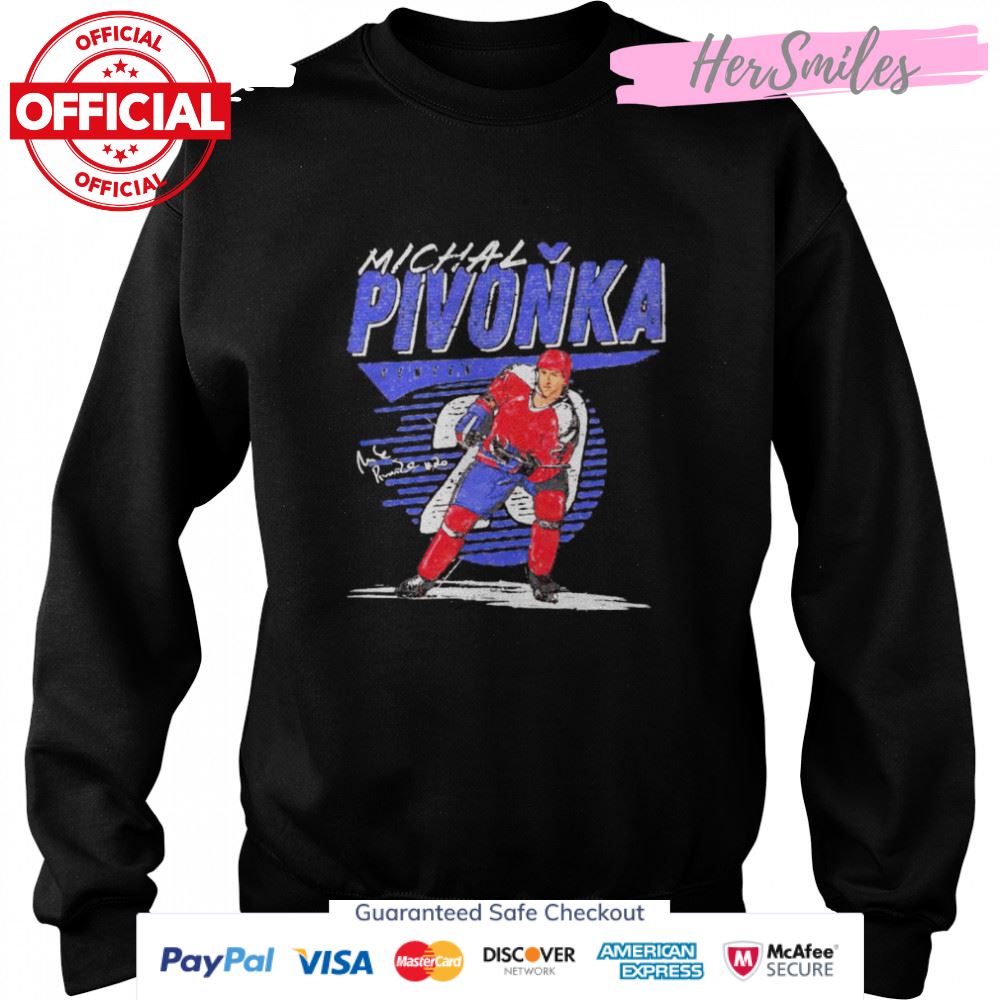 Washington Capitals Michal Pivonka center signature shirt Washington Capitals Michal Pivonka center signature shirt