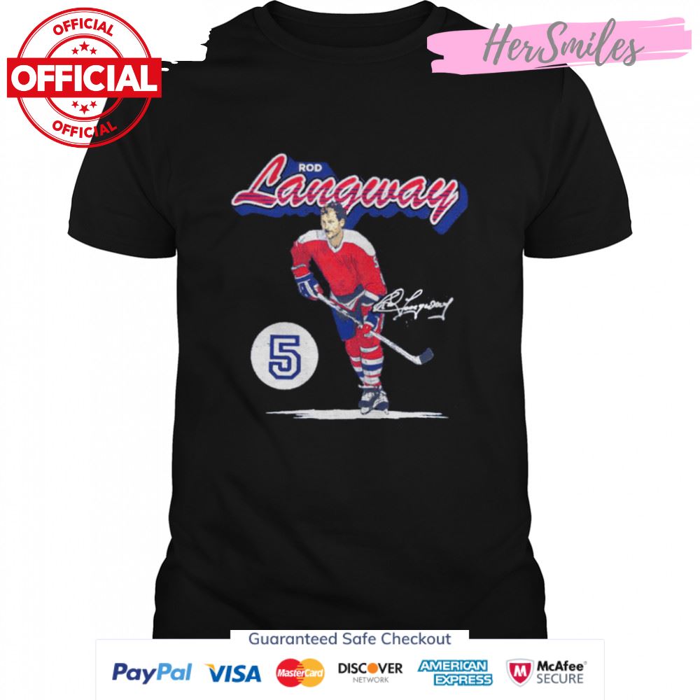 Washington Capitals Rod Langway signature shirt