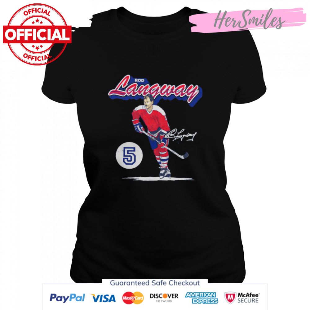 Washington Capitals Rod Langway signature shirt