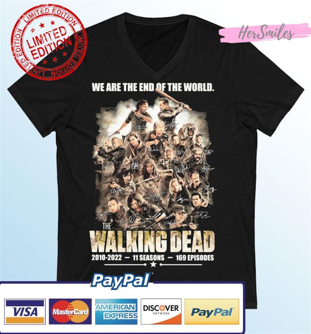 We Are The End Of The World The Walking Dead 2010-2022, 11 Season Signautres Classic T-Shirt