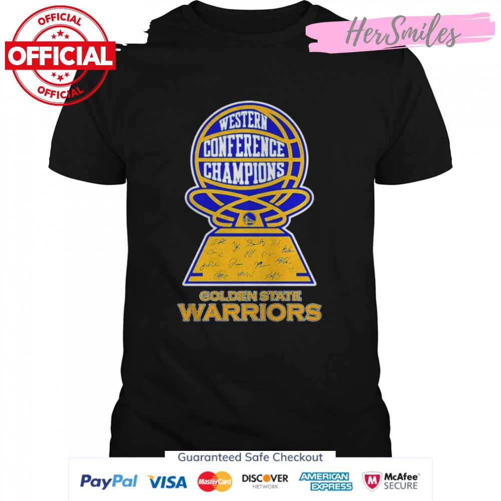 Western Conference Champions Golden State Warrirors signatures shirt