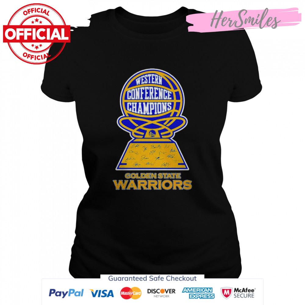 Western Conference Champions Golden State Warrirors signatures shirt