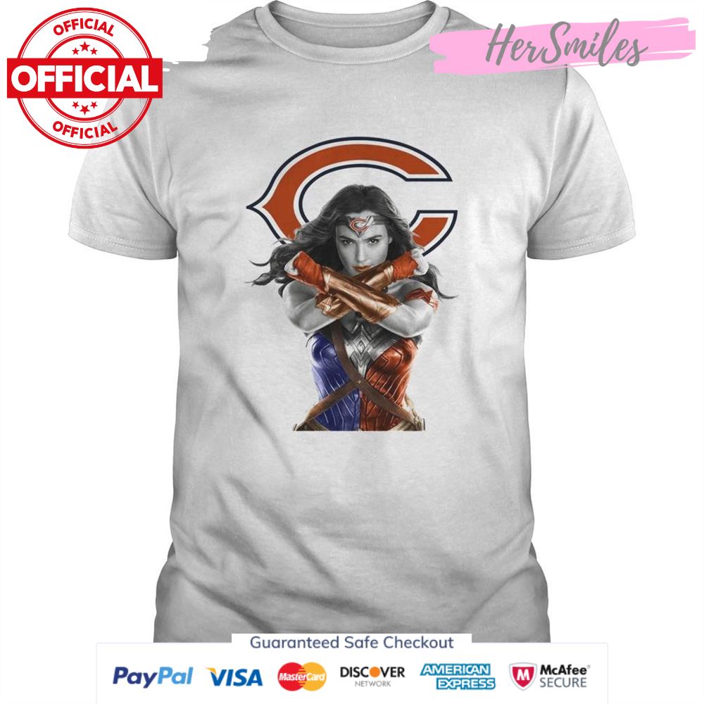Wonder Woman and Chicago Bears shirt