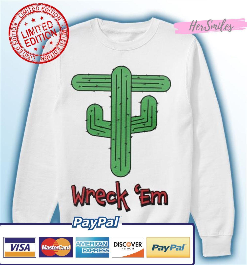 Wreck 'Em Cactus Patrick Mahomes Texas Tech Red Raiders Unisex T-Shirt Wreck 'Em Cactus Patrick Mahomes Texas Tech Red Raiders Unisex T-Shirt