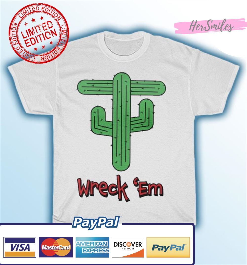 Wreck 'Em Cactus Patrick Mahomes Texas Tech Red Raiders Unisex T-Shirt Wreck 'Em Cactus Patrick Mahomes Texas Tech Red Raiders Unisex T-Shirt
