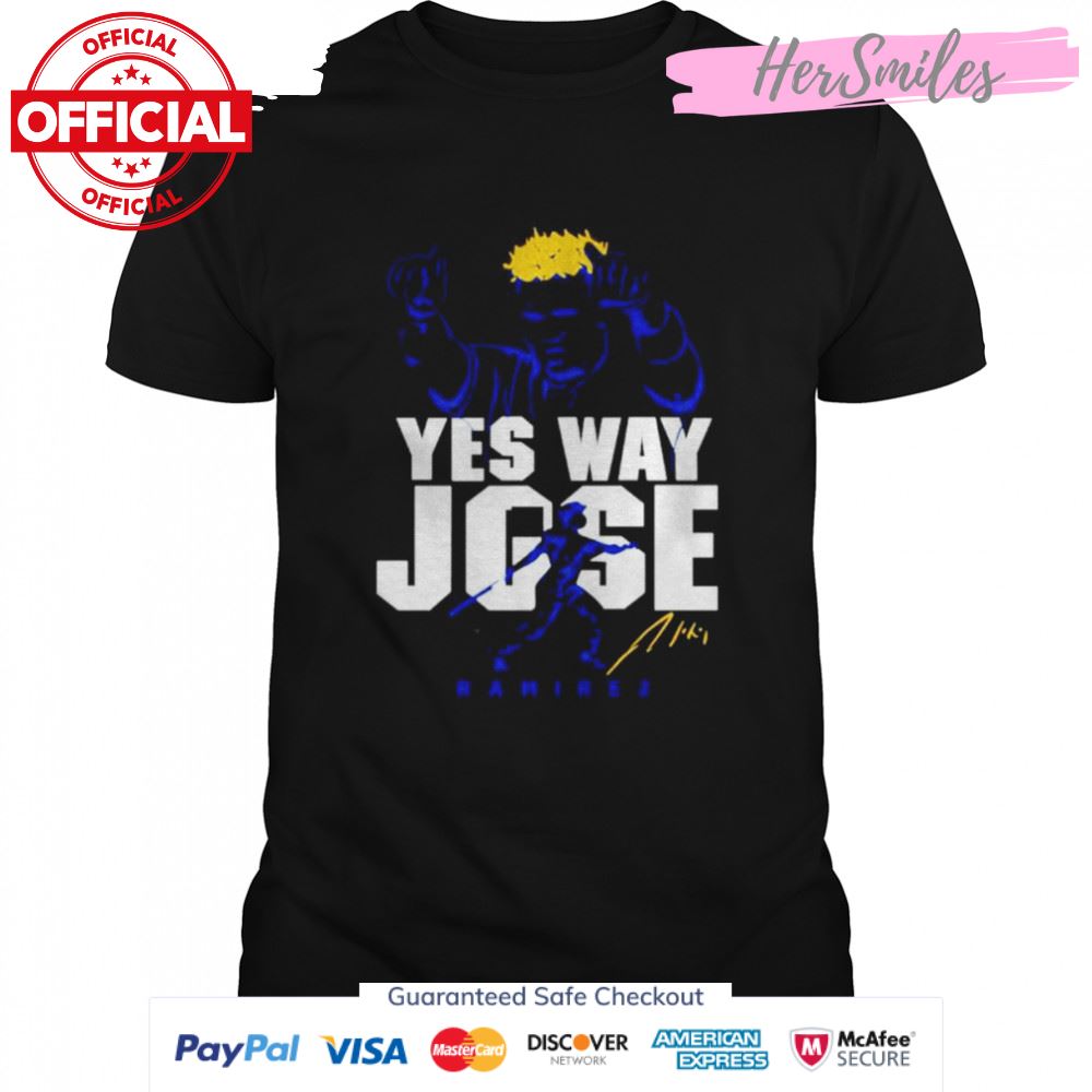 Yes way Jose Ramirez signature shirt