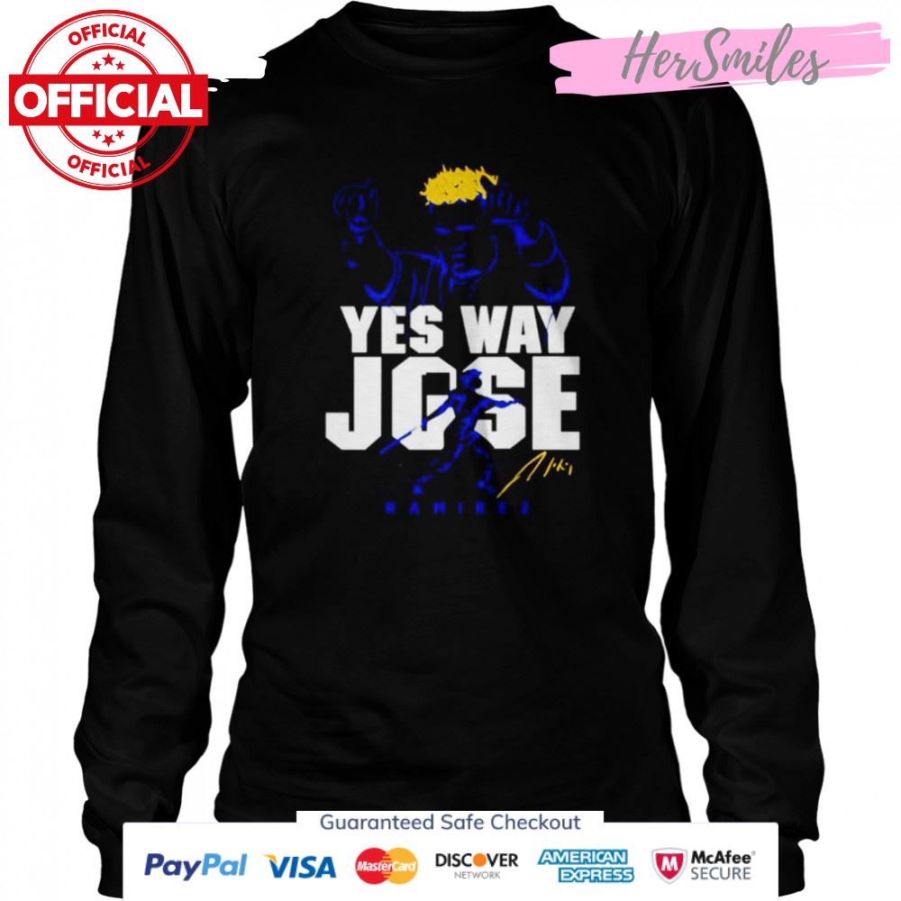 Yes way Jose Ramirez signature shirt Yes way Jose Ramirez signature shirt