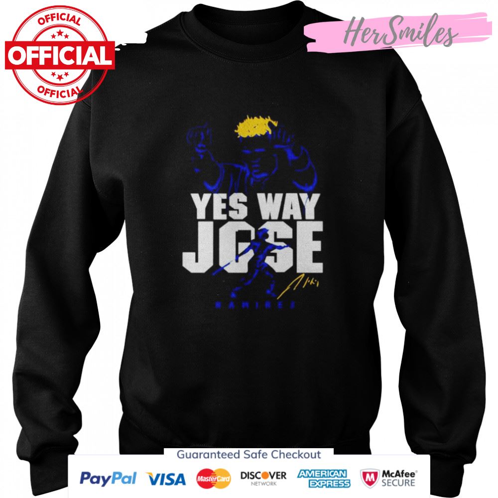 Yes way Jose Ramirez signature shirt Yes way Jose Ramirez signature shirt