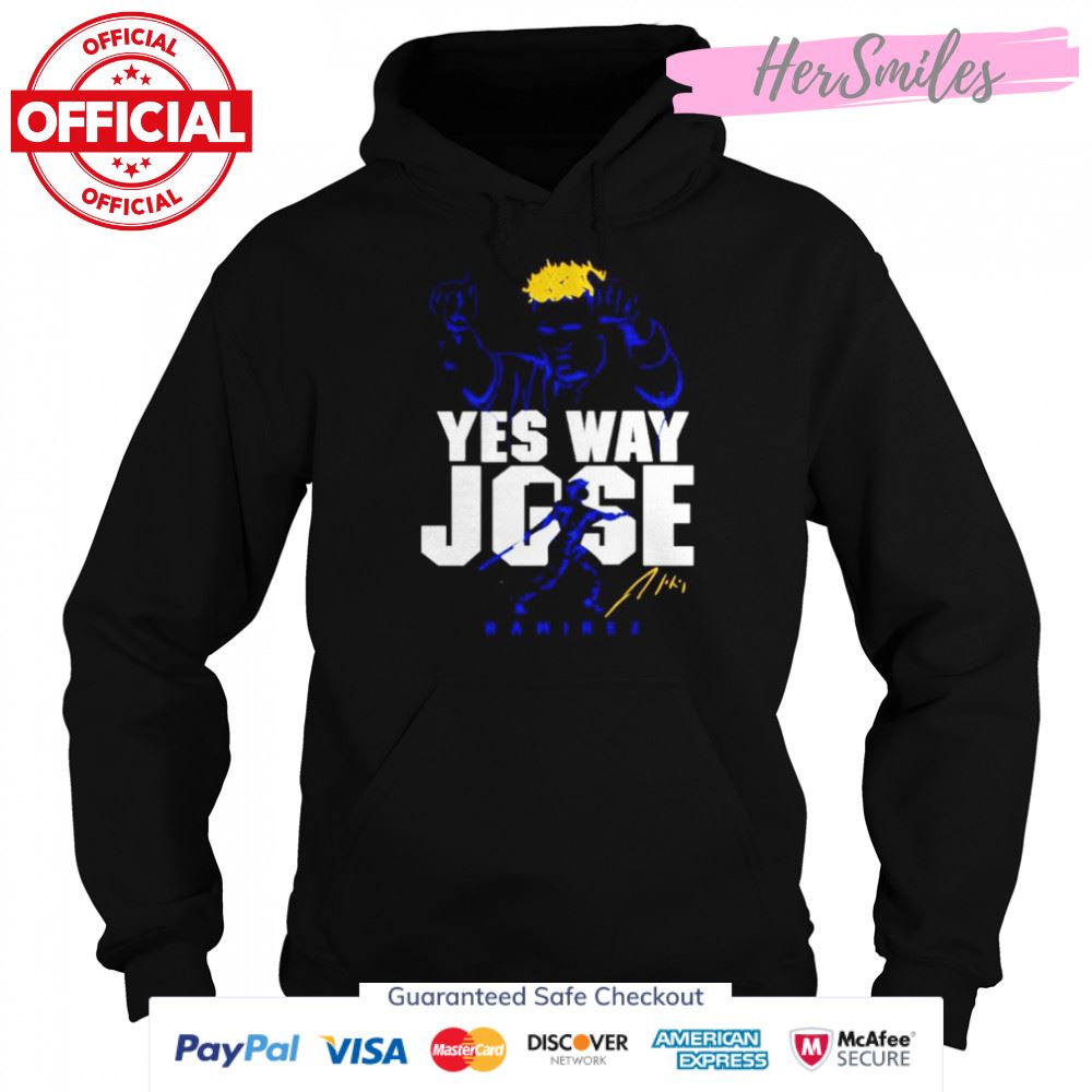 Yes way Jose Ramirez signature shirt Yes way Jose Ramirez signature shirt