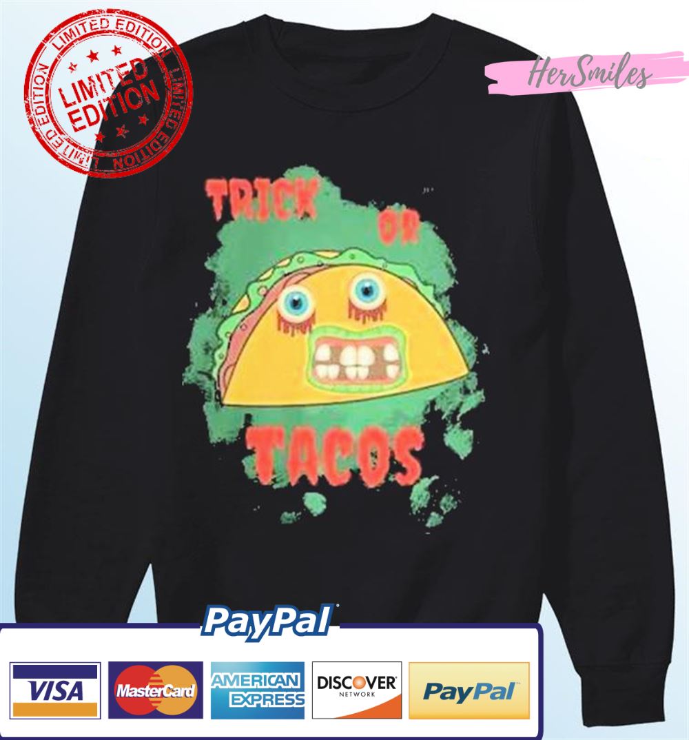 Trick or Treat Tacos Halloween T-Shirt Trick or Treat Tacos Halloween T-Shirt