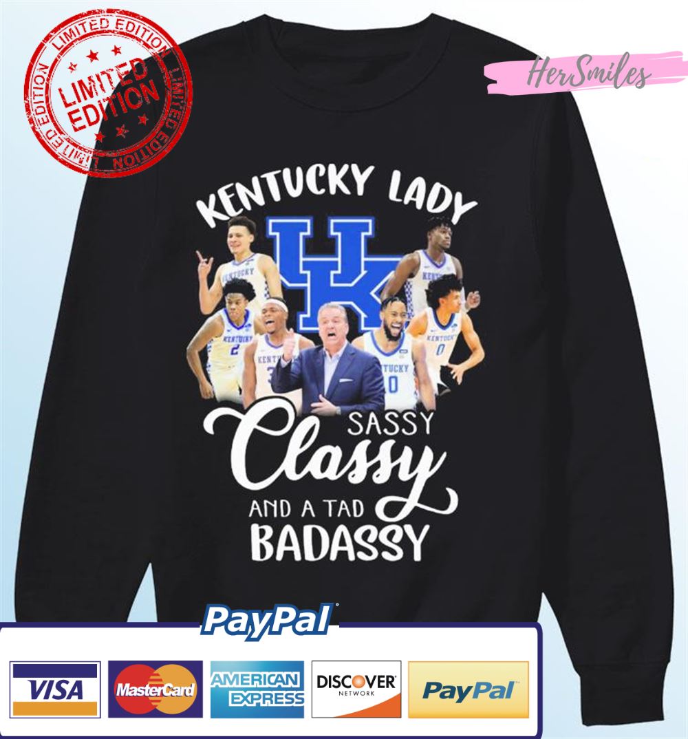 UK Kentucky Lady Sassy Classy And A Tad Badassy T-Shirt UK Kentucky Lady Sassy Classy And A Tad Badassy T-Shirt