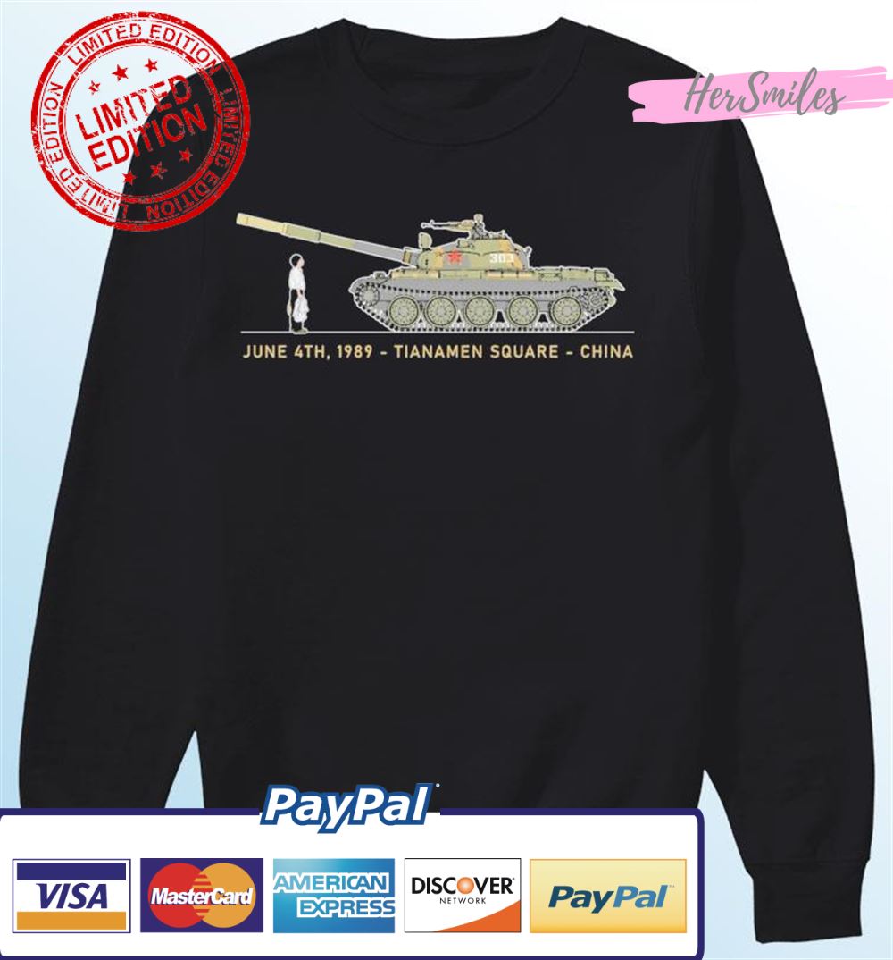Tiananmen Tank Man 33rd Anniversary Viscose Hemp T-Shirt Tiananmen Tank Man 33rd Anniversary Viscose Hemp T-Shirt