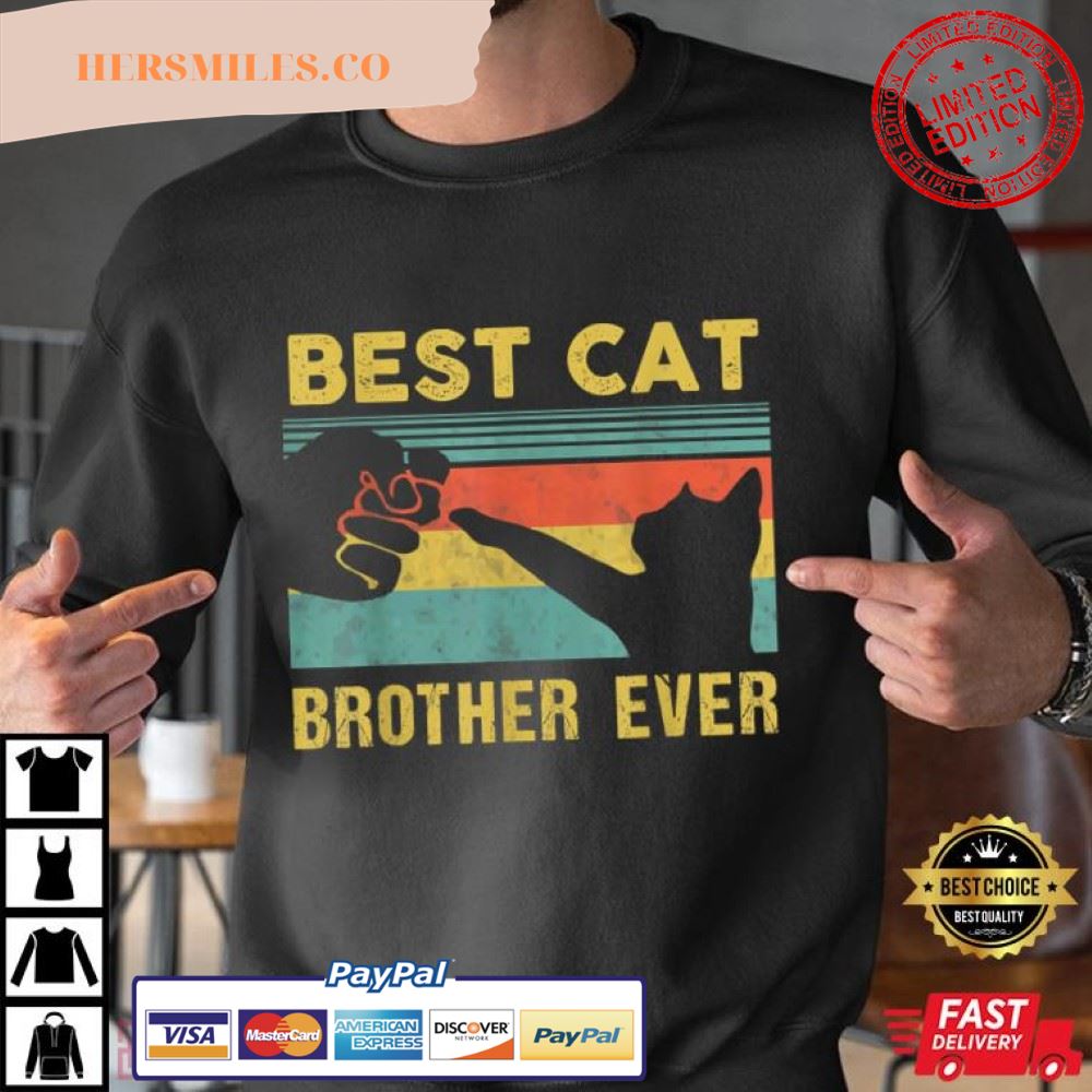 Best Cat Brother Ever Vintage Shirt