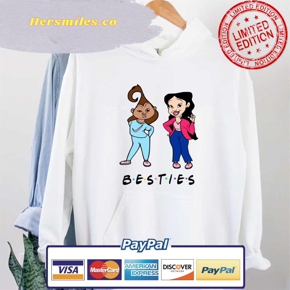 Besties Proud Family Friends Font Art Unisex Hoodie