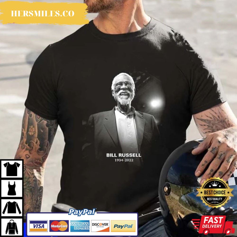 Bill Russell, Bill Russell Celtics 1934-2022 Gift T-Shirt
