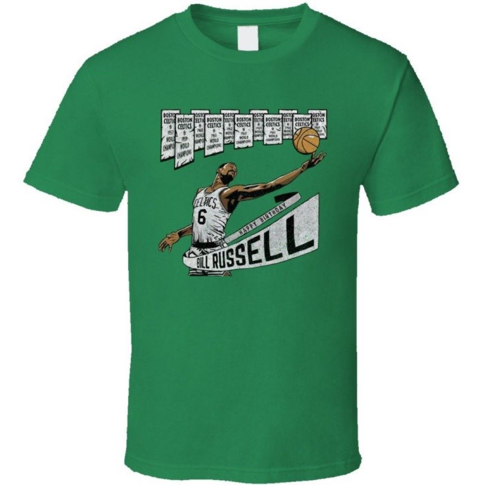 Bill Russell Vintage 90s 11 Rings T-shirt
