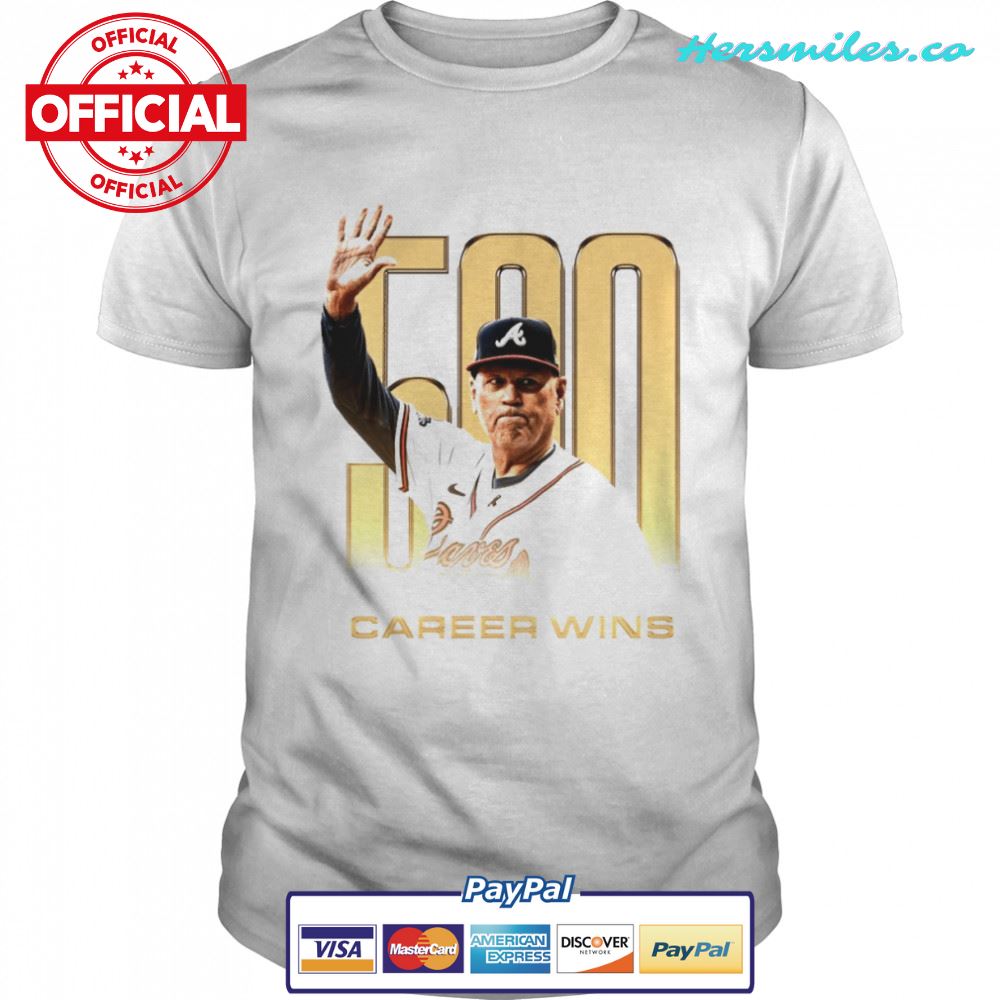 Brian Snitker Atlanta Braves 500 Win World Champion manager shirt