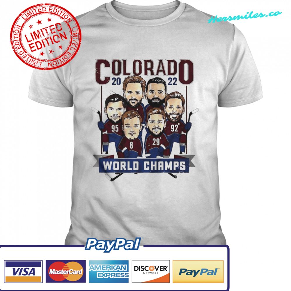 Colorado Avalanche AVC Caricatures World Champions 2022 Shirt
