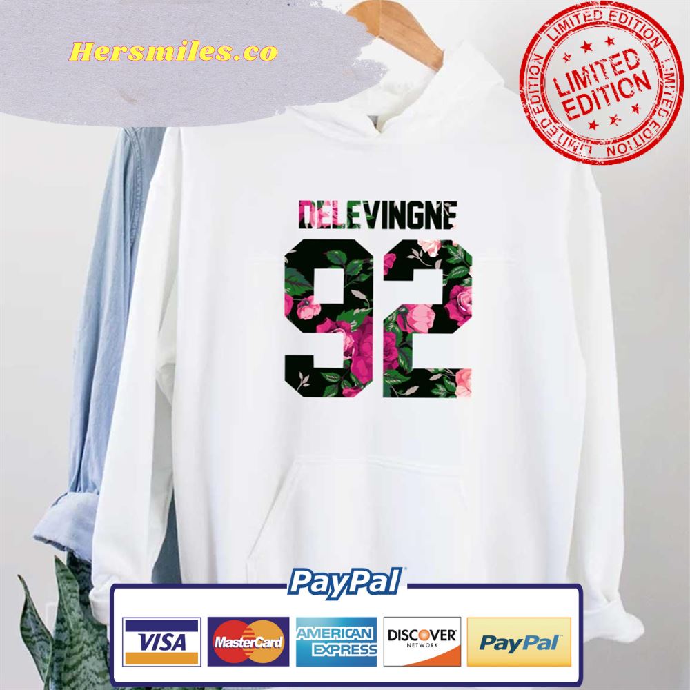Colorful Flowers Cara Delevingne Unisex Hoodie