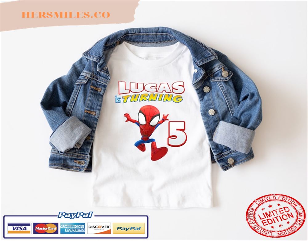 Custom Spidey Family Birthday Shirt, Spiderman Birthday T Shirt, Ghost Spider Her Friends Theme Party, Spidey and His Amazing Friends Shirt