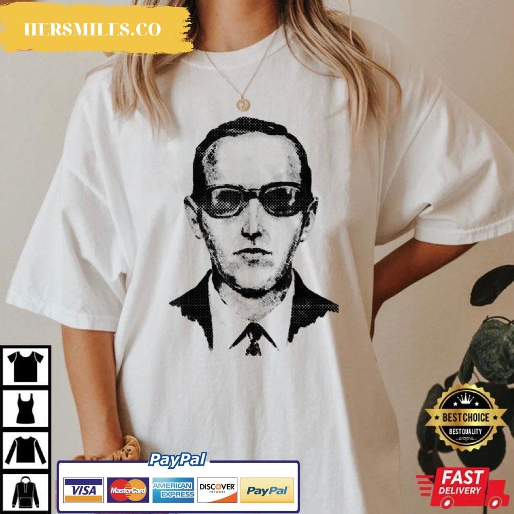 DB Cooper, Artist’s Impression, Halftone Police Sketch Best T-Shirt