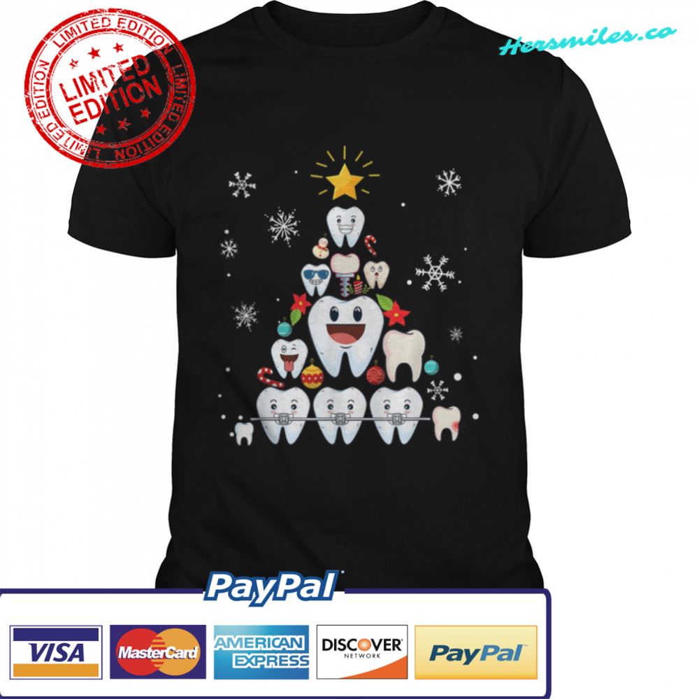 Dental Hygienist Christmas Tree Dentist Holiday Season Xmas T-Shirt
