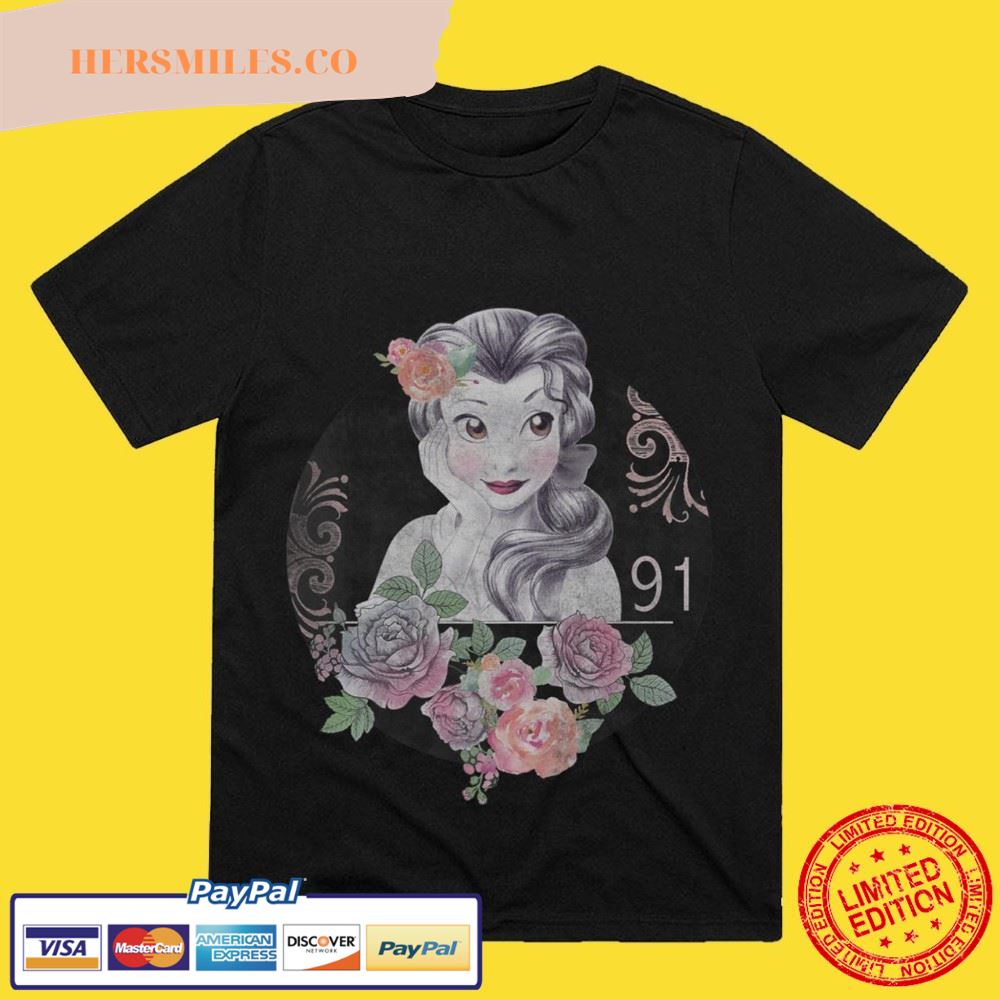 Disney Beauty And The Beast Belle Vintage Collage T-Shirt