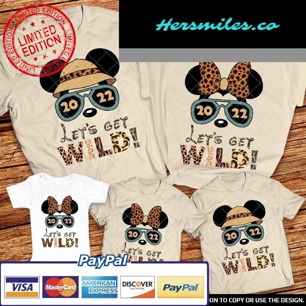 Disney Let’s Get Wild Animal Kingdom Family Shirts 2022
