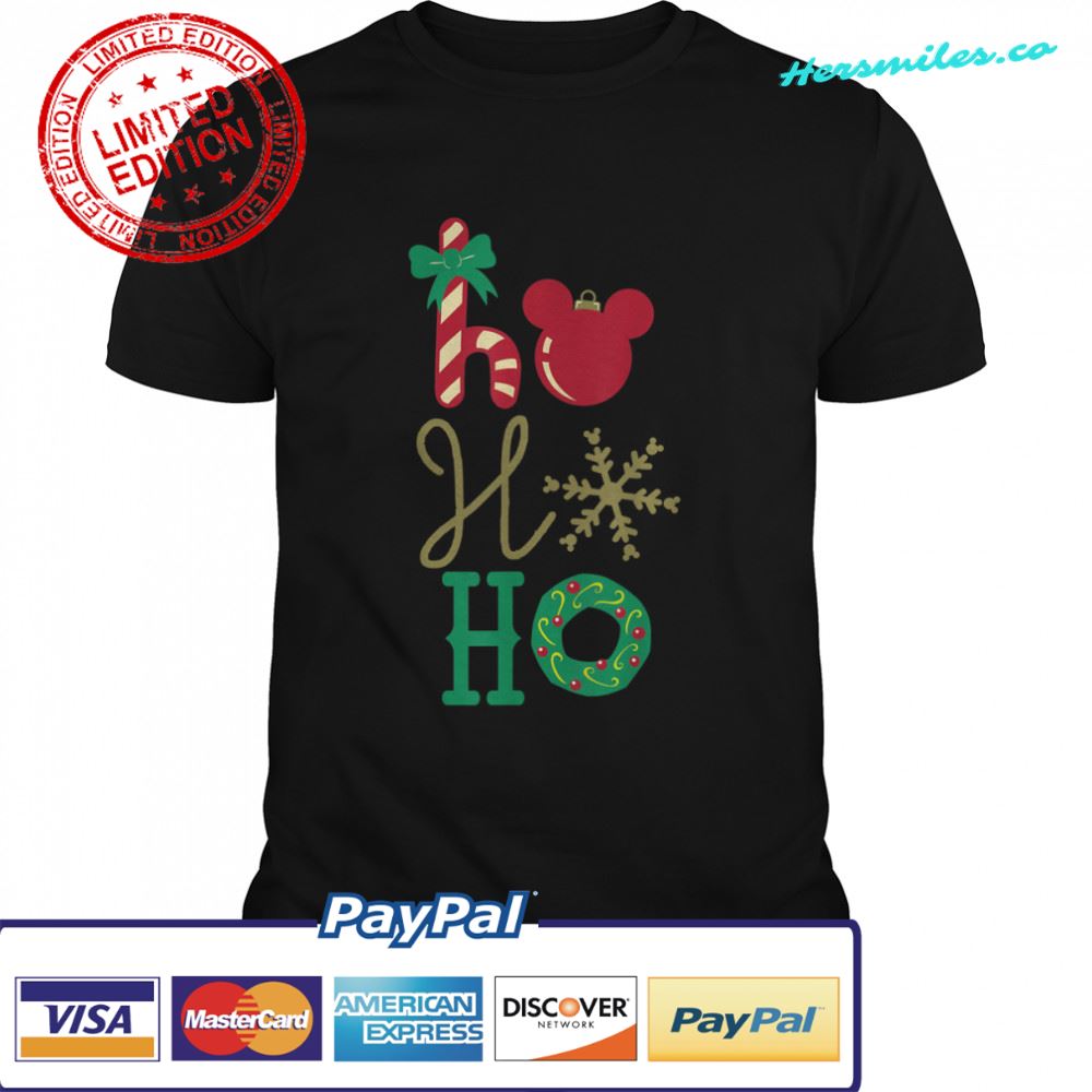 Disney Mickey Icon Ho Ho Ho Holiday T-Shirt