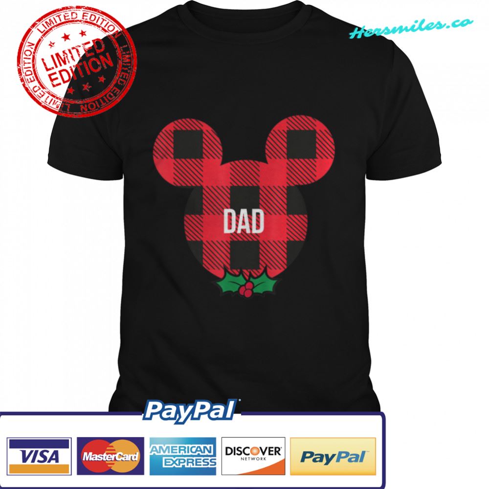Disney Mickey Mouse DAD Holiday Family T-Shirt