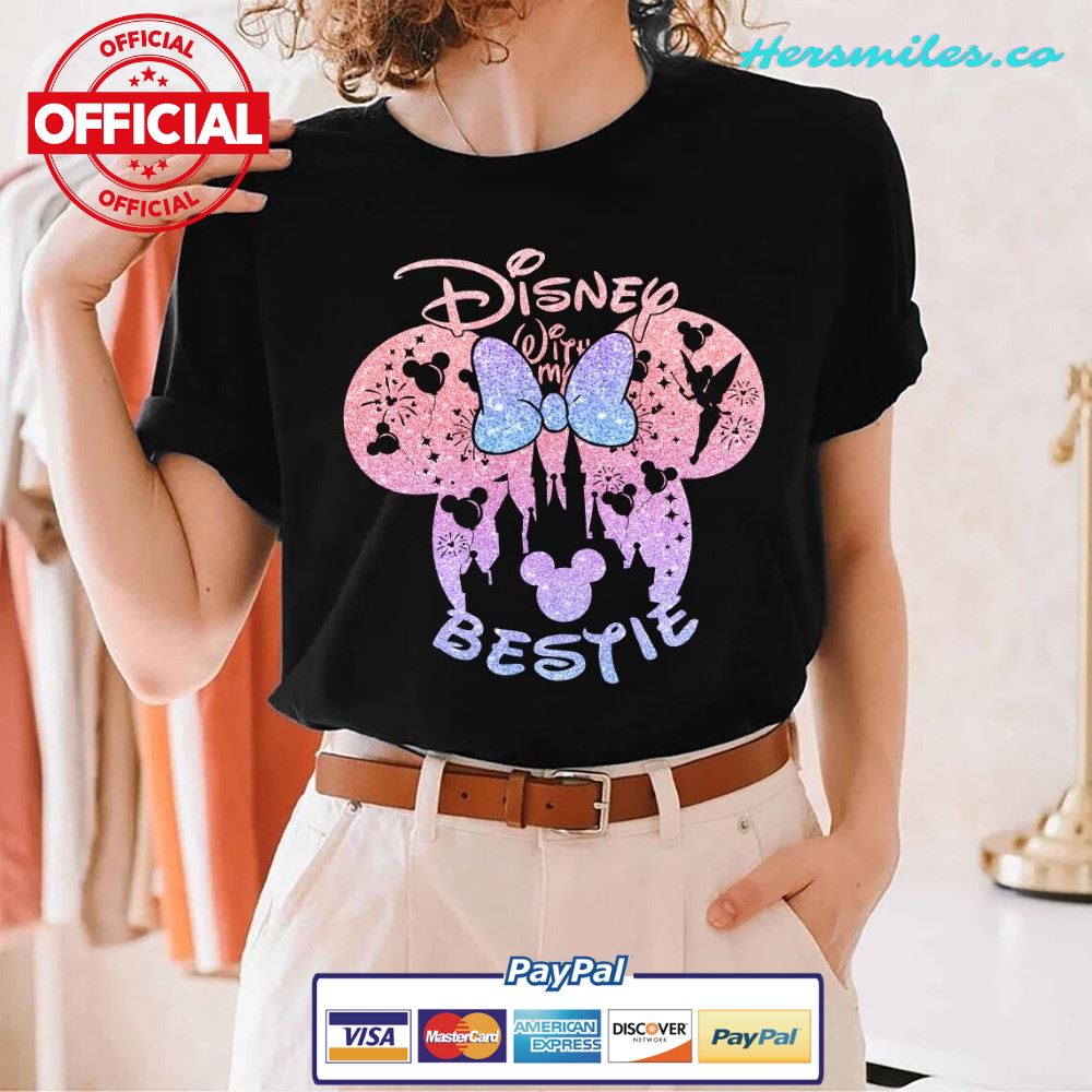 Disney With My Bestie Shirt, My Bestie Disney Castle Shirt, Disney Girls  Trip Shirts, Women Disney Shirt, Disney Best Friends Matching Shirt - 3 -  Hersmiles