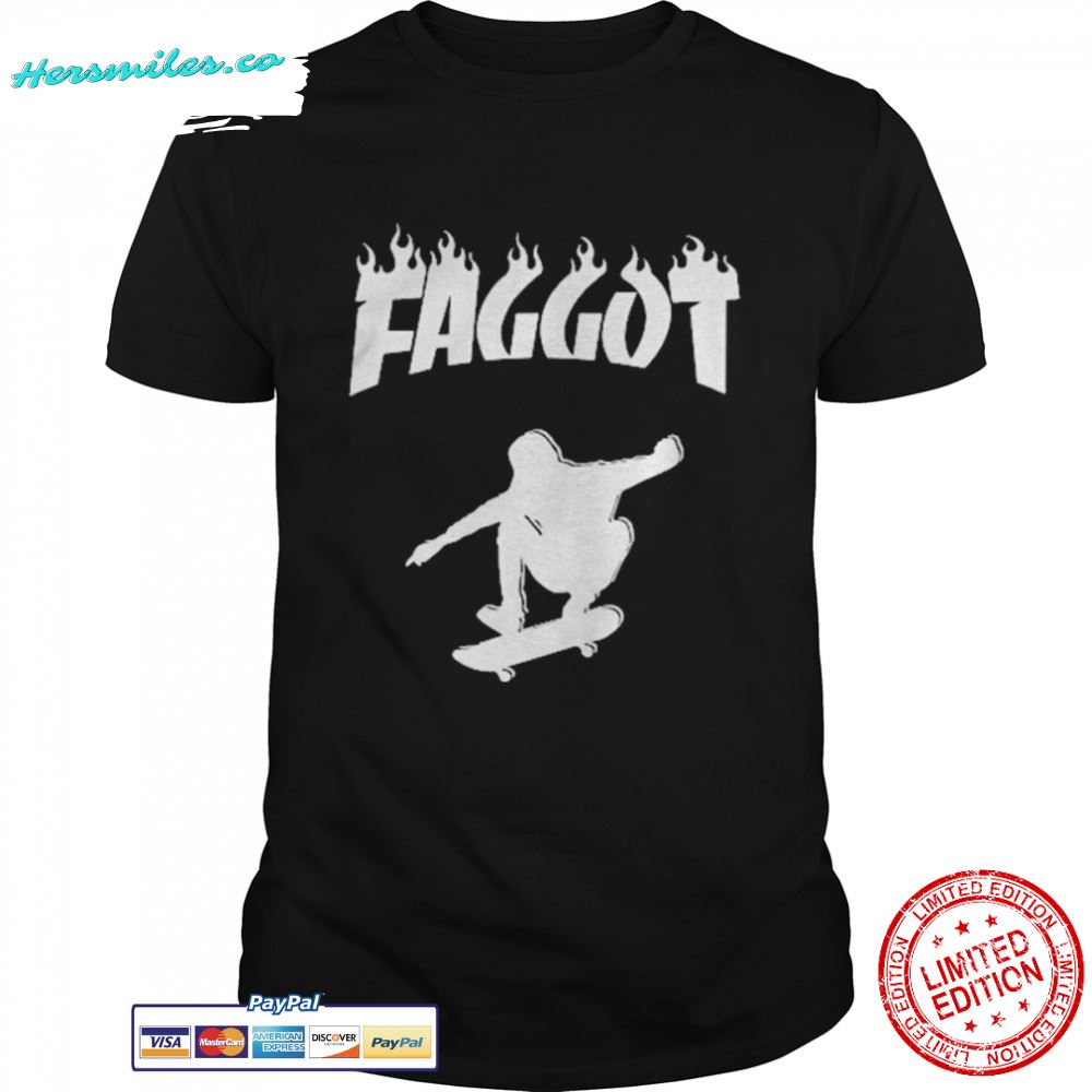 Existaint Faggot Sk8r Shirt