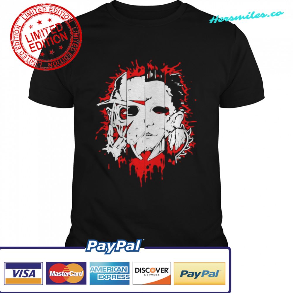Face of Evil Freddie Jason Michael Leather Halloween shirt