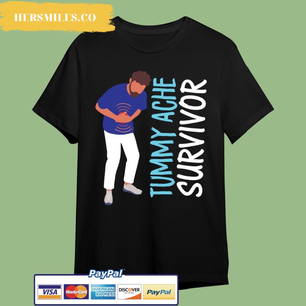 Funny Vintage Tummy Ache Survivor Classic T-Shirt