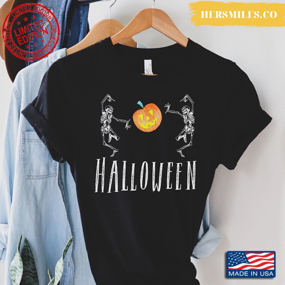 Halloween Dancing Skeletons With Jack O’ Lantern Shirt