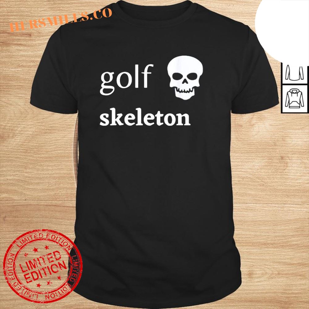 halloween Golf Skeleton Halloween Costume Tee Shirt