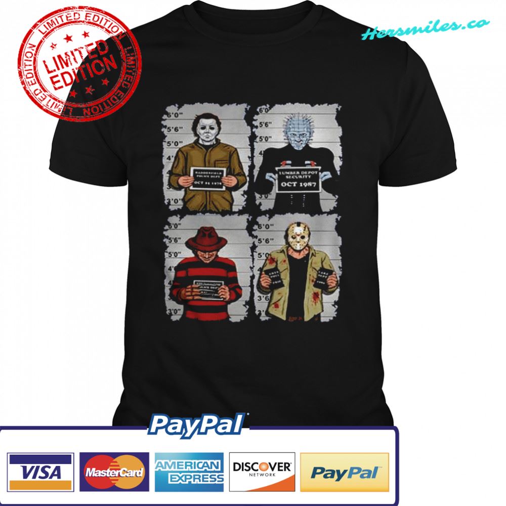 Horror Movie Characters Funny Halloween shirt