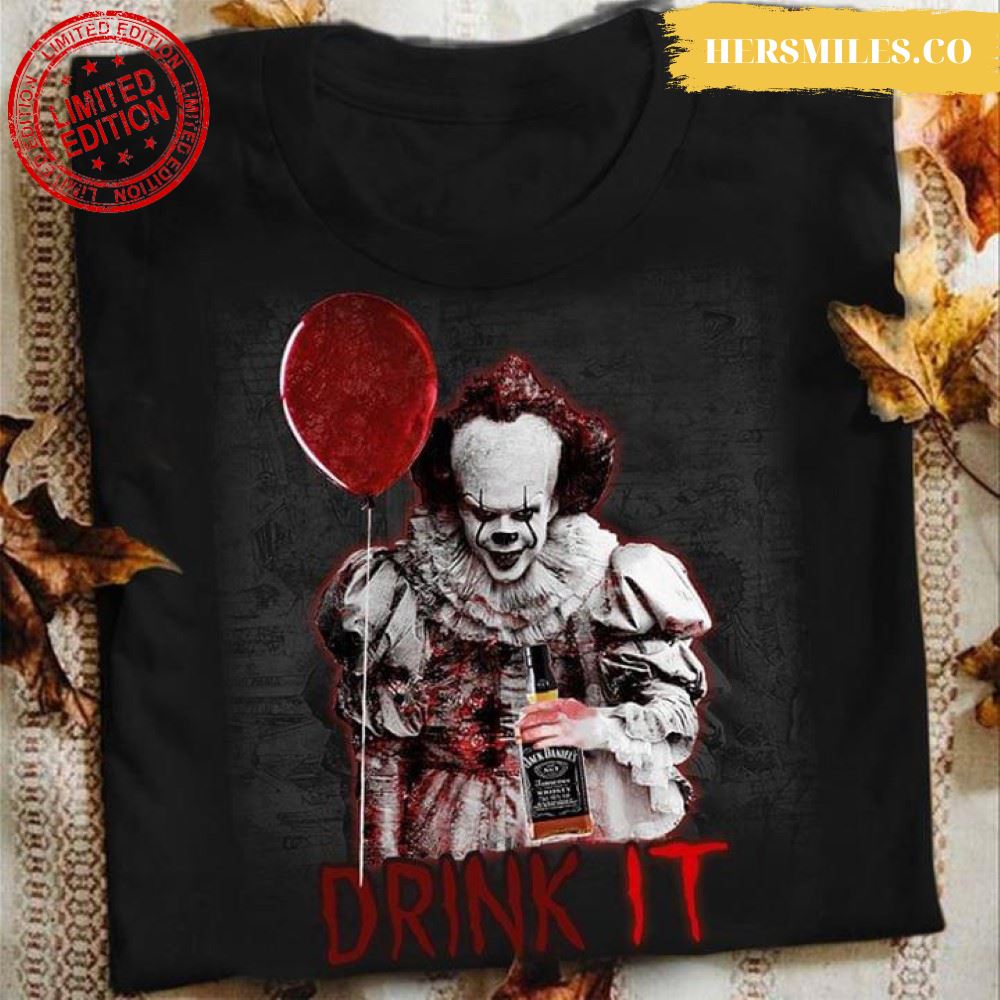 IT Pennywise Drink It Jack Daniel’s T-Shirt