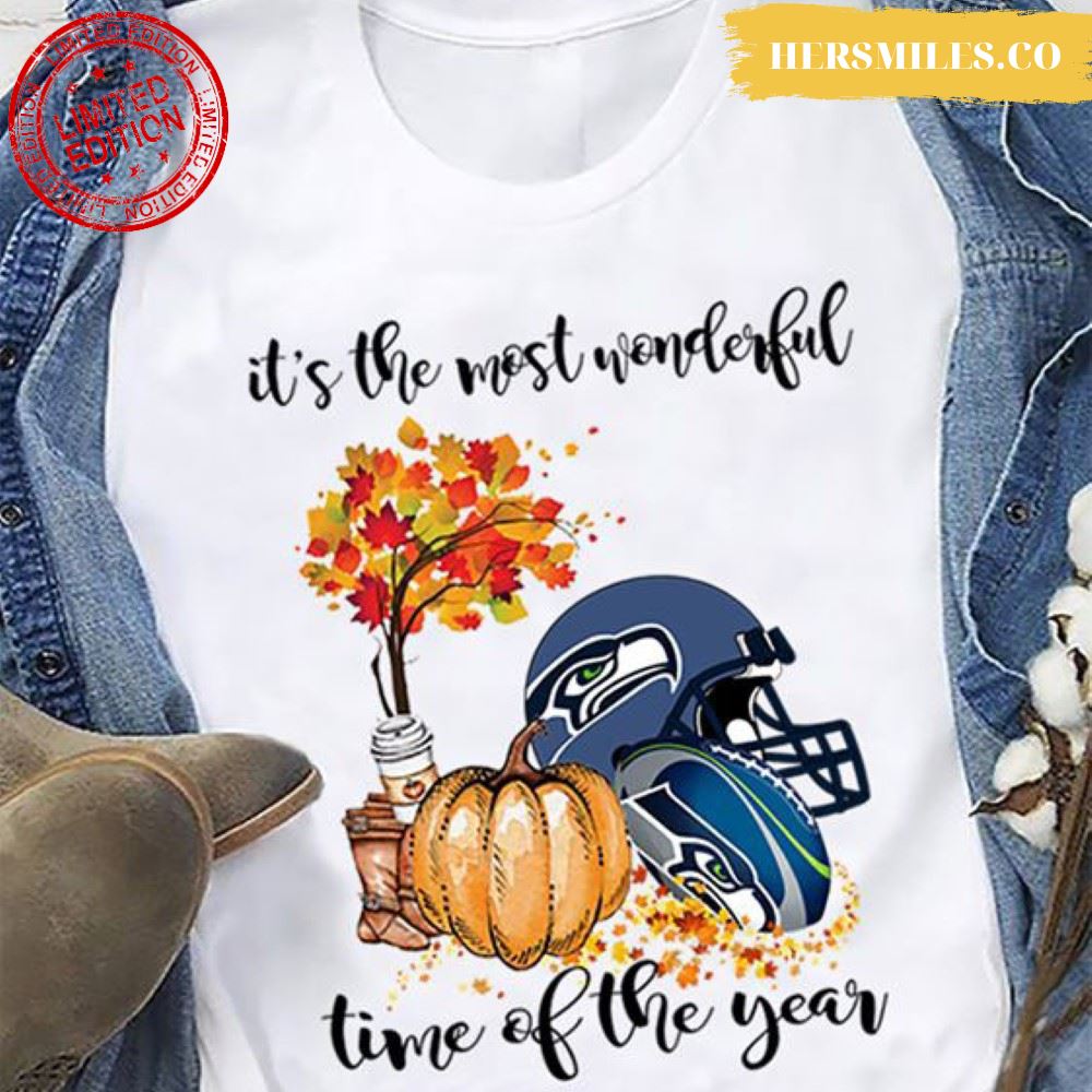 It’s The Most Wonderful Time Of The Year Halloween Seattle Seahawks T-Shirt