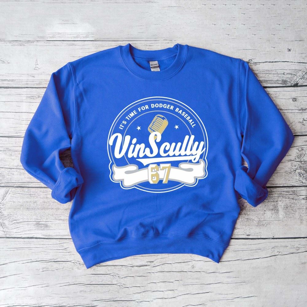 It’s Time For Dodgers Baseball Vin Scully 67 RIP Shirt