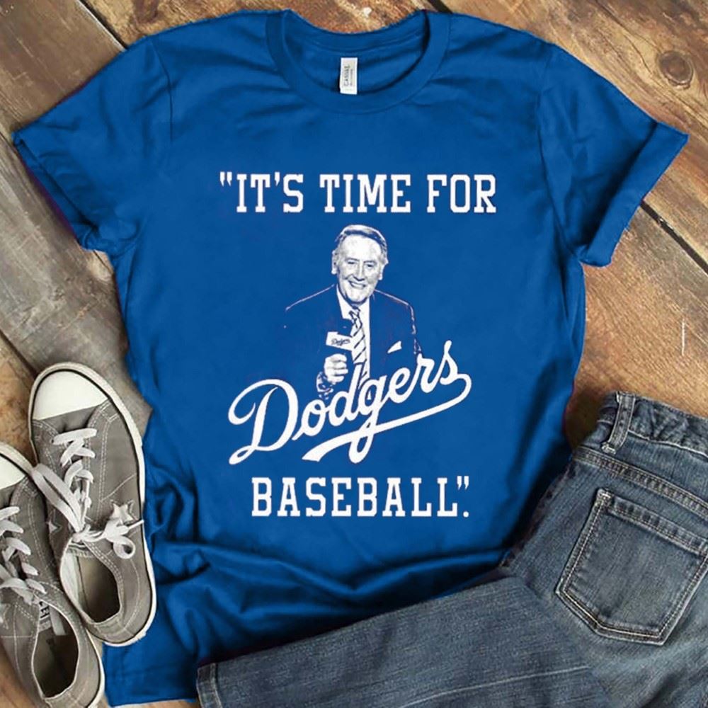 It’s Time For Dodgers Baseball Vin Scully RIP T-Shirt