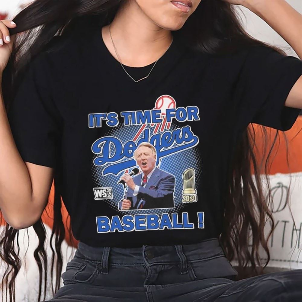 It’s Time For Dodgers Baseball Vin Scully Sportscaster RIP T-Shirt