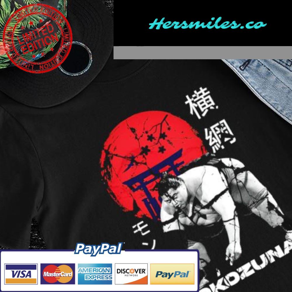 Japanese Yokozuna Sumo sunset Wrestler shirt