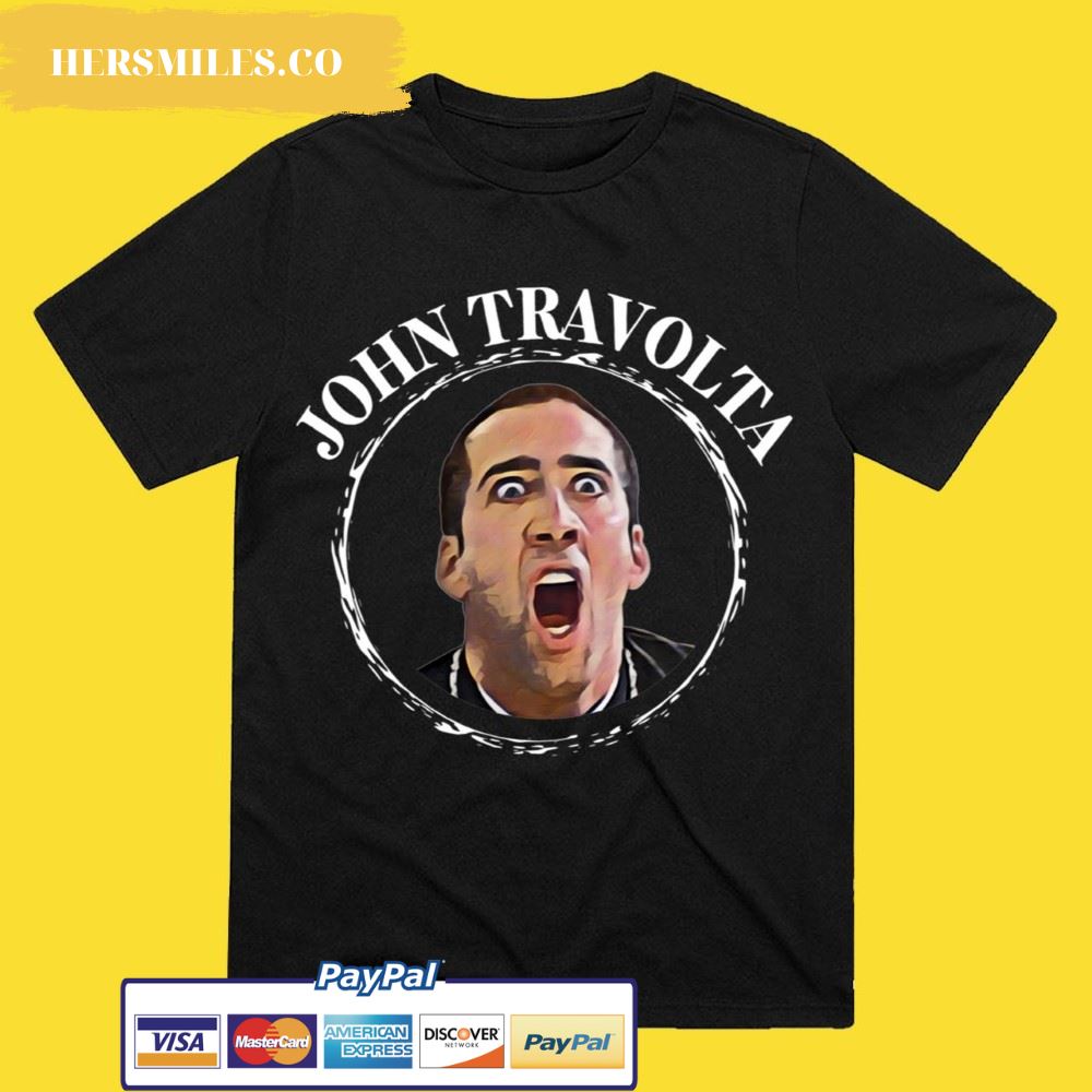 John Travolta Nicolas Cage Face Off Funny T-Shirt