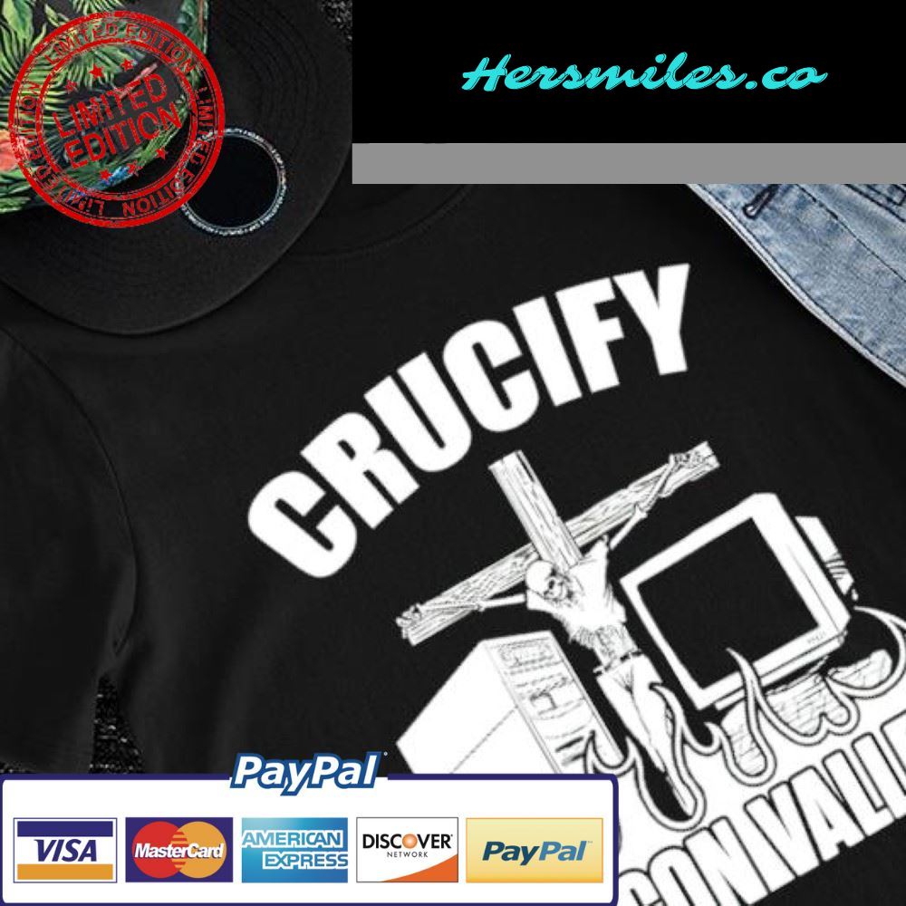 Lucca International Crucify Silicon Valley skeleton shirt