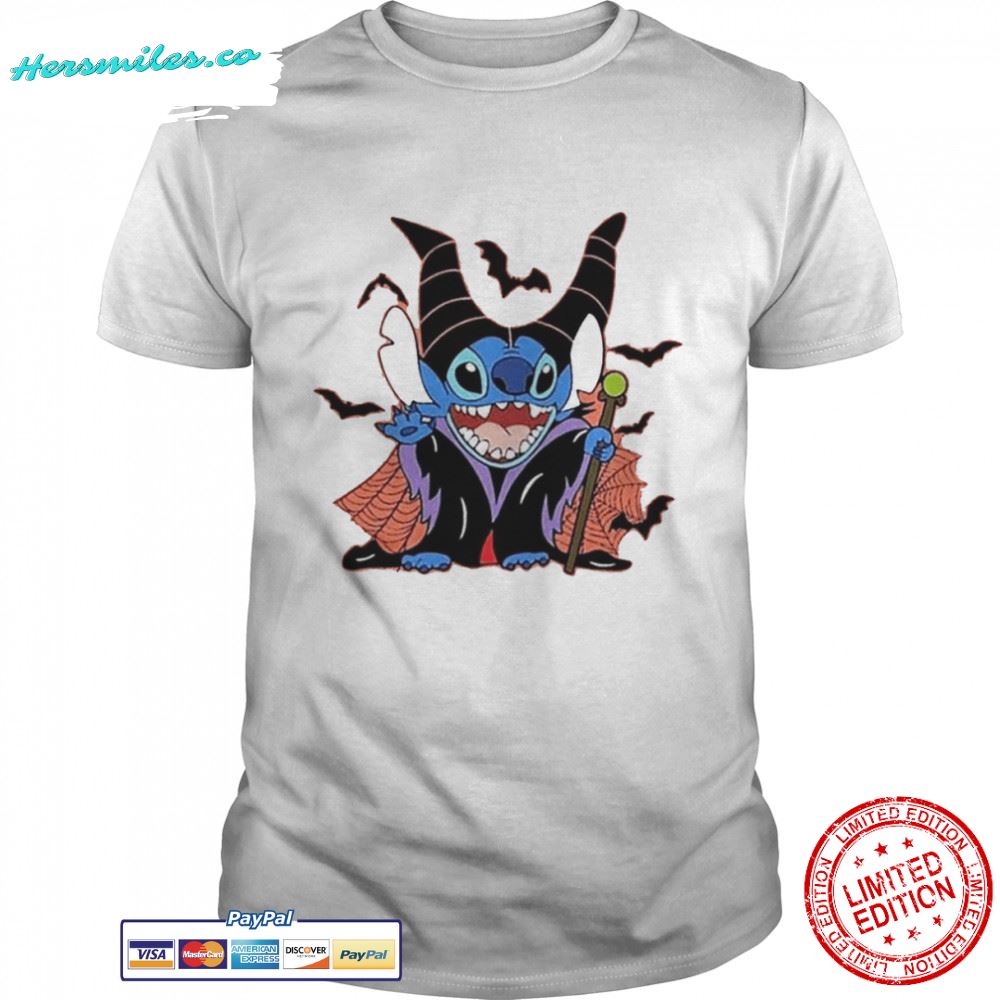 Maleficent Stitch Hallowwen shirt