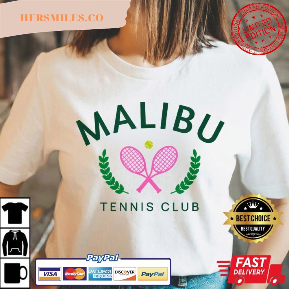 Malibu California Preppy Tennis Club T-Shirt