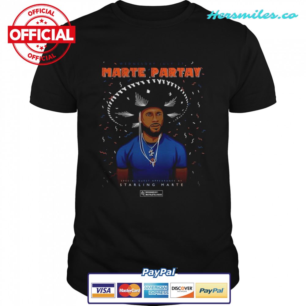 Marte Partay special guest appearance by Starling Marte shirt