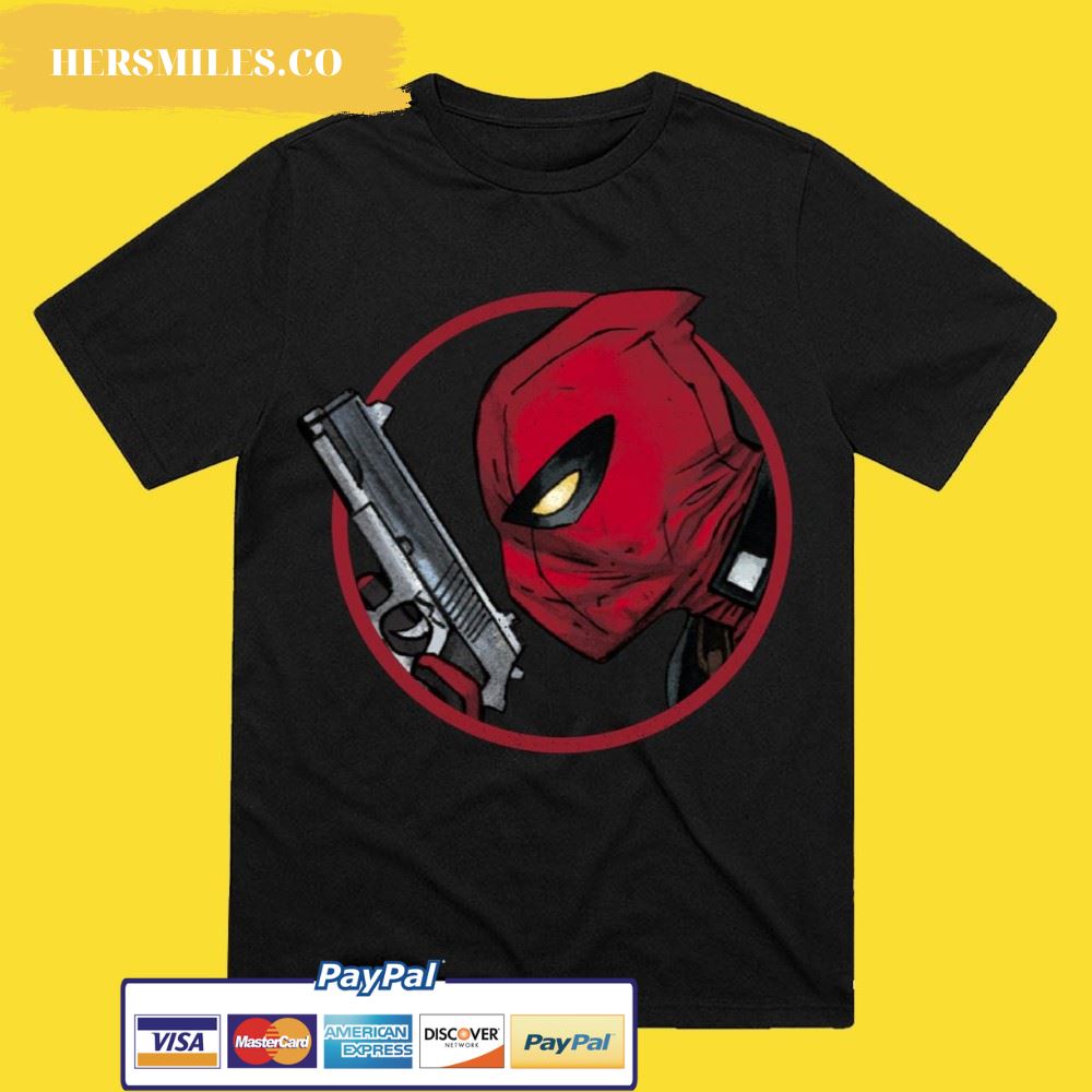 Marvel Deadpool Portrait Logo Shirt