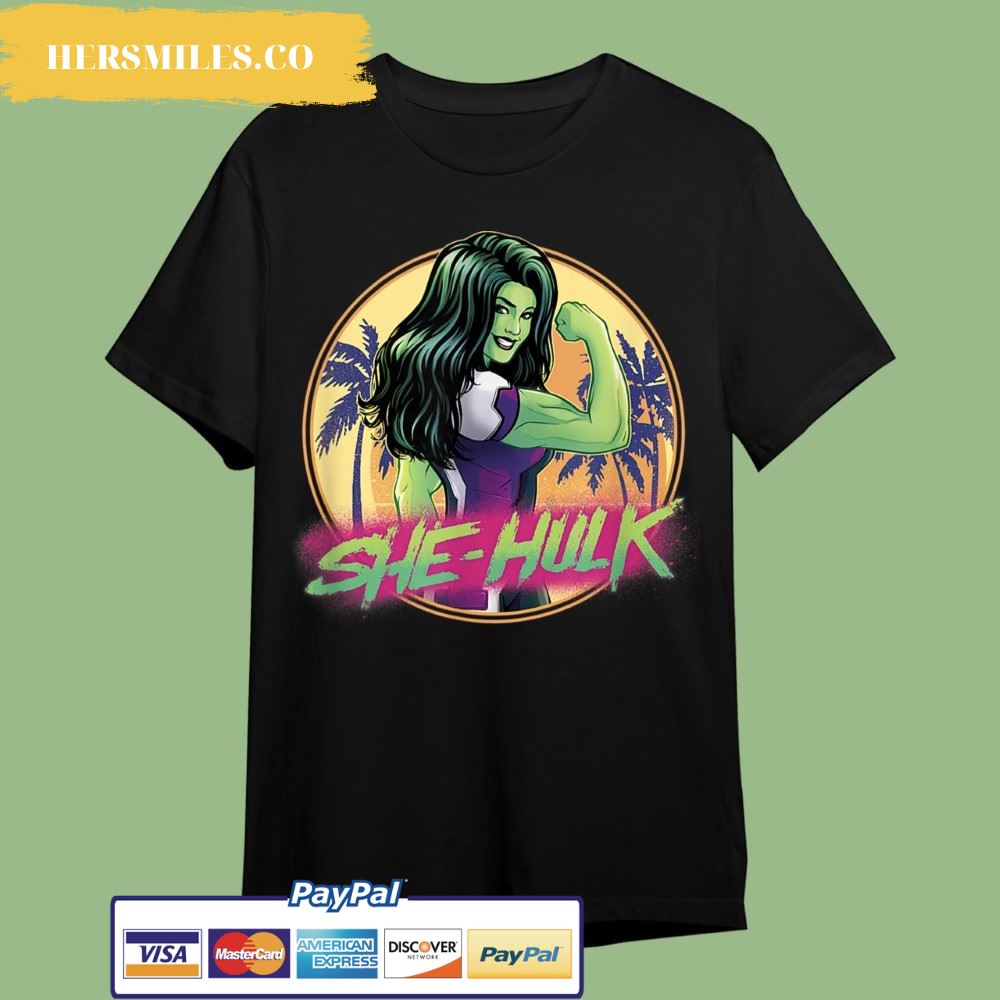 Marvel She-Hulk Attorney At Law Tropical Beach Flex T-Shirt